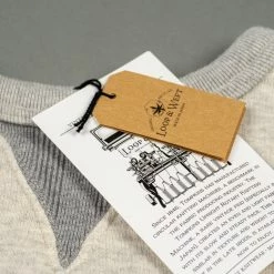 Loop & Weft Tompkins Knit V-Gusset Crewneck Sweatshirt Grey