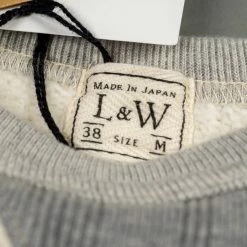 Loop & Weft Tompkins Knit V-Gusset Crewneck Sweatshirt Grey