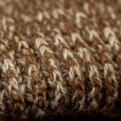 Loop & Weft Merino Super Lamb Switch Panel Crewneck Sweater Mix Brown