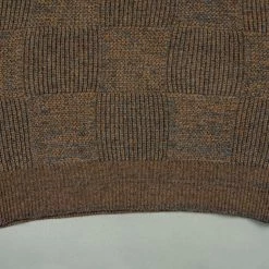 Loop & Weft Merino Super Lamb Switch Panel Crewneck Sweater Deep Clay Brown