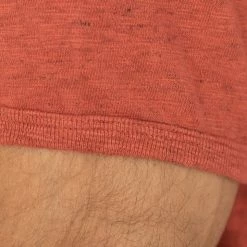 Loop & Weft Heather Slub Cotton Freedom Crewneck T-Shirt Old Brick