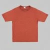 Loop & Weft Heather Slub Cotton Freedom Crewneck T-Shirt Old Brick