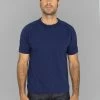Loop & Weft Heather Slub Cotton Freedom Crewneck T-Shirt French Navy Blue 2 Loop & Weft Heather Slub Cotton Freedom Crewneck T-Shirt French Navy Blue