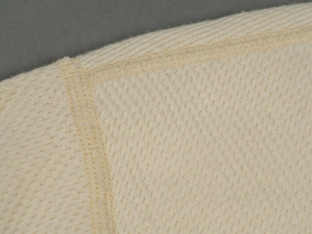 Loop & Weft Fine Aran Honeycomb Henley Neck Thermal Vintage Ivory 17 Loop & Weft Fine Aran Honeycomb Henley Neck Thermal Vintage Ivory