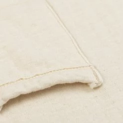 Loop & Weft Dual Layered Knit Raw Edge Pocket Crewneck T-Shirt Vintage Ivory NEW ARRIVALS