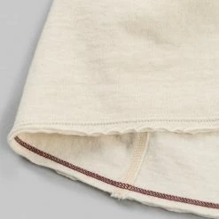 Loop & Weft Dual Layered Knit Raw Edge Pocket Crewneck T-Shirt Vintage Ivory NEW ARRIVALS