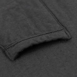 Loop & Weft Dual Layered Knit Raw Edge Pocket Crewneck T-Shirt Antique Black NEW ARRIVALS 30 Loop & Weft Dual Layered Knit Raw Edge Pocket Crewneck T-Shirt Antique Black NEW ARRIVALS