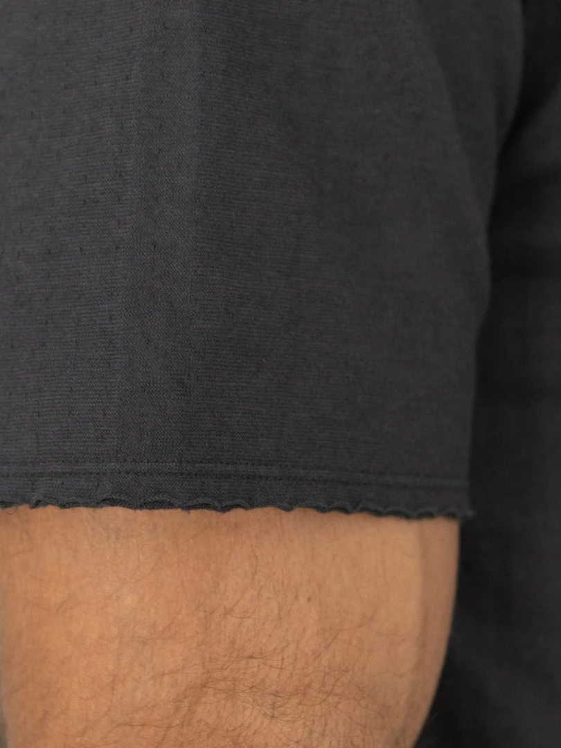 Loop & Weft Dual Layered Knit Raw Edge Pocket Crewneck T-Shirt Antique Black NEW ARRIVALS 7 Loop & Weft Dual Layered Knit Raw Edge Pocket Crewneck T-Shirt Antique Black NEW ARRIVALS