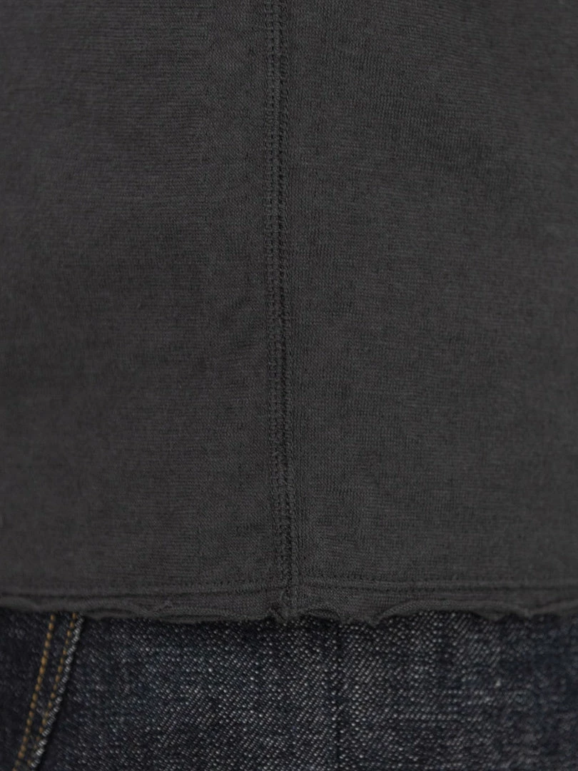 Loop & Weft Dual Layered Knit Raw Edge Pocket Crewneck T-Shirt Antique Black NEW ARRIVALS 6 Loop & Weft Dual Layered Knit Raw Edge Pocket Crewneck T-Shirt Antique Black NEW ARRIVALS