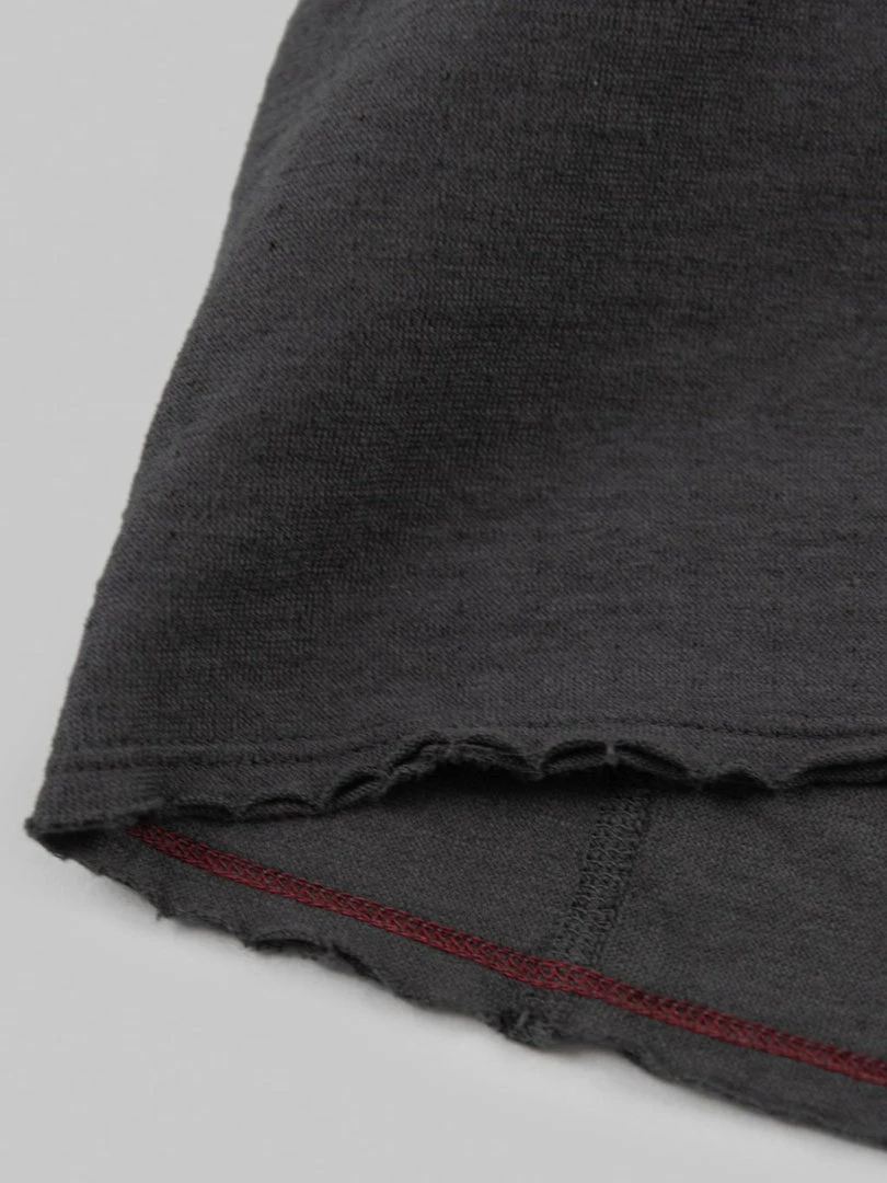 Loop & Weft Dual Layered Knit Raw Edge Pocket Crewneck T-Shirt Antique Black NEW ARRIVALS 18 Loop & Weft Dual Layered Knit Raw Edge Pocket Crewneck T-Shirt Antique Black NEW ARRIVALS