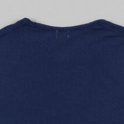 Loop & Weft Dual Layered Knit Raw Edge Pocket Crewneck T-Shirt French Navy Blue 27 Loop & Weft Dual Layered Knit Raw Edge Pocket Crewneck T-Shirt French Navy Blue