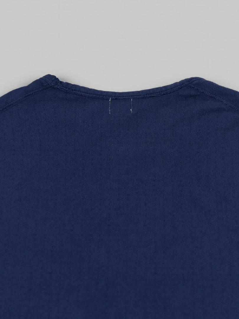 Loop & Weft Dual Layered Knit Raw Edge Pocket Crewneck T-Shirt French Navy Blue 12 Loop & Weft Dual Layered Knit Raw Edge Pocket Crewneck T-Shirt French Navy Blue