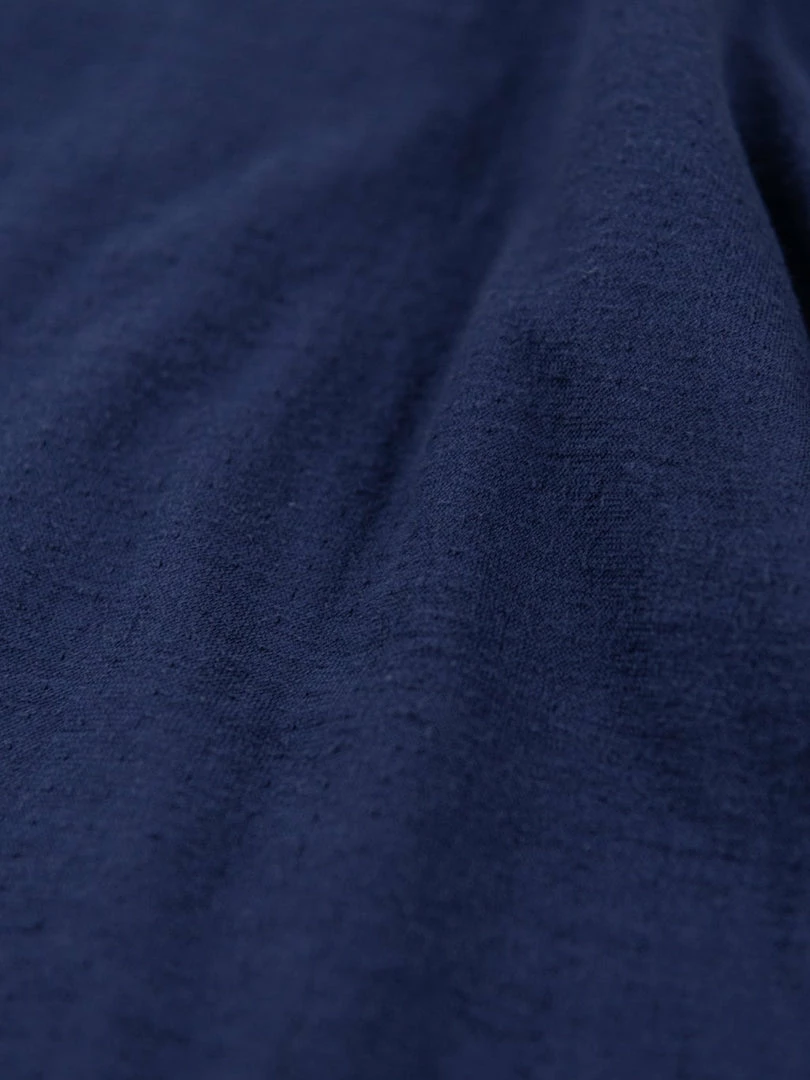 Loop & Weft Dual Layered Knit Raw Edge Pocket Crewneck T-Shirt French Navy Blue 10 Loop & Weft Dual Layered Knit Raw Edge Pocket Crewneck T-Shirt French Navy Blue