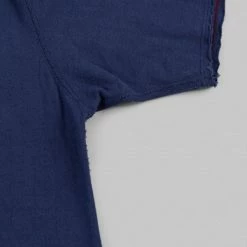 Loop & Weft Dual Layered Knit Raw Edge Pocket Crewneck T-Shirt French Navy Blue 31 Loop & Weft Dual Layered Knit Raw Edge Pocket Crewneck T-Shirt French Navy Blue