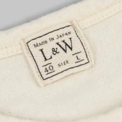 Loop & Weft Dual Layered Knit Raw Edge Pocket Crewneck T-Shirt Vintage Ivory NEW ARRIVALS