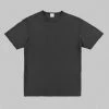 Loop & Weft Dual Layered Knit Raw Edge Crewneck T-Shirt Antique Black NEW ARRIVALS