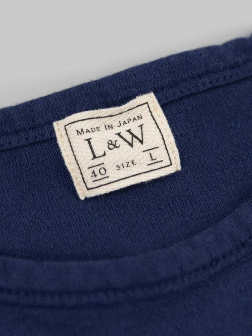 Loop & Weft Dual Layered Knit Raw Edge Pocket Crewneck T-Shirt French Navy Blue 13 Loop & Weft Dual Layered Knit Raw Edge Pocket Crewneck T-Shirt French Navy Blue