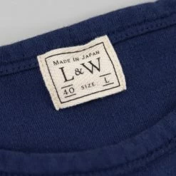 Loop & Weft Dual Layered Knit Raw Edge Crewneck T-Shirt French Navy Blue NEW ARRIVALS