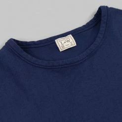 Loop & Weft Dual Layered Knit Raw Edge Pocket Crewneck T-Shirt French Navy Blue 26 Loop & Weft Dual Layered Knit Raw Edge Pocket Crewneck T-Shirt French Navy Blue