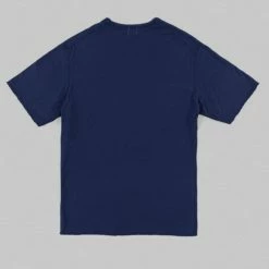 Loop & Weft Dual Layered Knit Raw Edge Pocket Crewneck T-Shirt French Navy Blue 24 Loop & Weft Dual Layered Knit Raw Edge Pocket Crewneck T-Shirt French Navy Blue