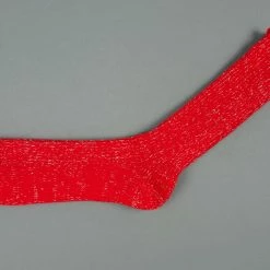 Nishiguchi Kutsushita Hemp Cotton Ribbed Socks Autumn Leaves