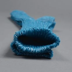 Nishiguchi Kutsushita Hemp Cotton Ribbed Socks Ocean Blue 15 Nishiguchi Kutsushita Hemp Cotton Ribbed Socks Ocean Blue