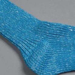 Nishiguchi Kutsushita Hemp Cotton Ribbed Socks Ocean Blue 14 Nishiguchi Kutsushita Hemp Cotton Ribbed Socks Ocean Blue