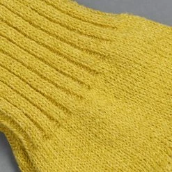Nishiguchi Kutsushita Silk Cotton Socks Beer Yellow