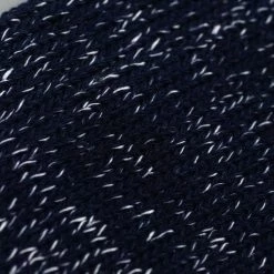 Nishiguchi Kutsushita Hemp Cotton Ribbed Socks Midnight