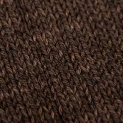 Nishiguchi Kutsushita Recycled Cotton Ribbed Socks Brown