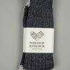 Nishiguchi Kutsushita Recycled Cotton Ribbed Socks Charcoal