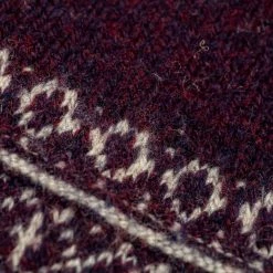 Nishiguchi Kutsushita Wool Jacquard Socks Good Purple