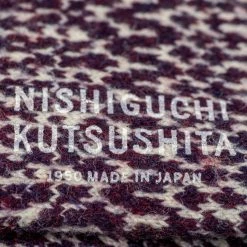 Nishiguchi Kutsushita Wool Jacquard Socks Good Purple