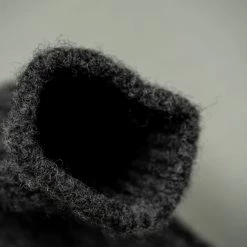 Nishiguchi Kutsushita Wool Ribbed Socks Charcoal