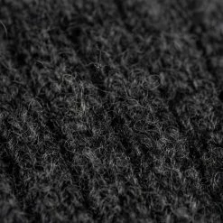 Nishiguchi Kutsushita Wool Ribbed Socks Charcoal