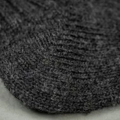Nishiguchi Kutsushita Wool Ribbed Socks Charcoal
