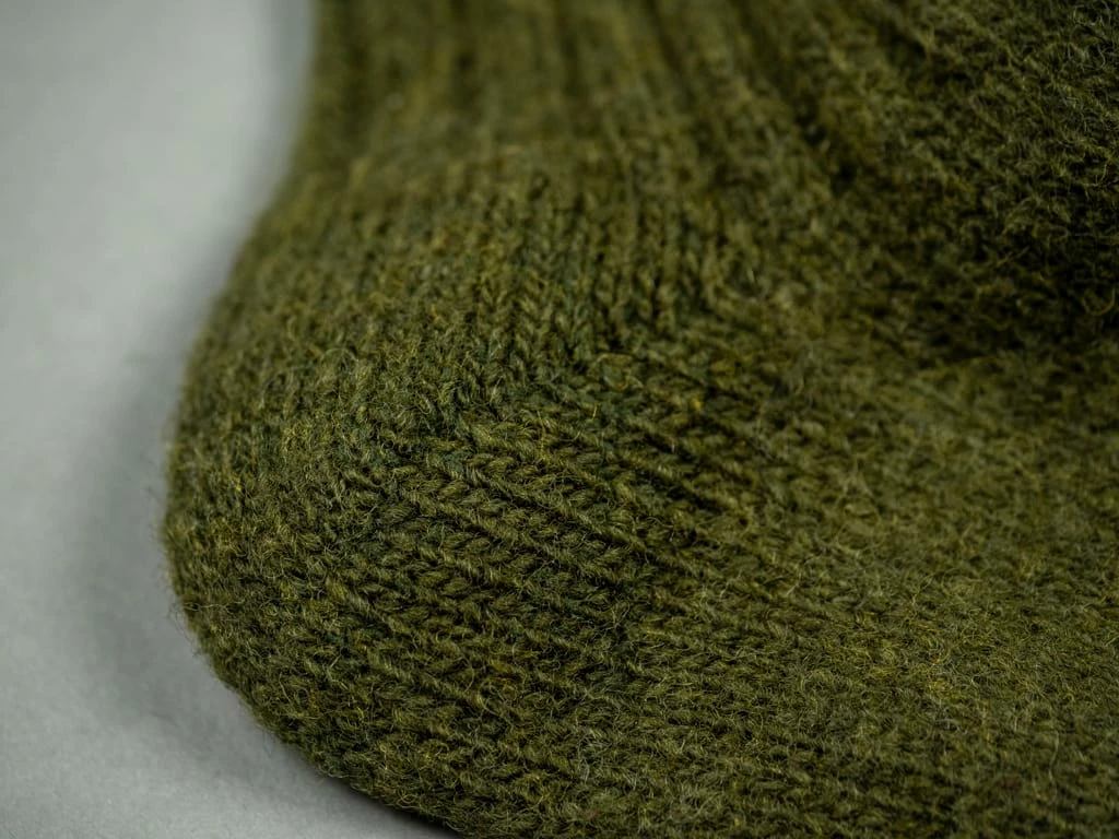 Nishiguchi Kutsushita Wool Ribbed Socks Khaki 11 Nishiguchi Kutsushita Wool Ribbed Socks Khaki