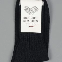 Cheap Redcast Heritage Co. Store 43 Nishiguchi Kutsushita Silk Cotton Socks Black