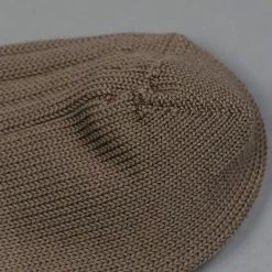 Nishiguchi Kutsushita Egyptian Cotton Ribbed Chocolate Milk