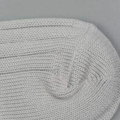 Nishiguchi Kutsushita Egyptian Cotton Ribbed Light Grey