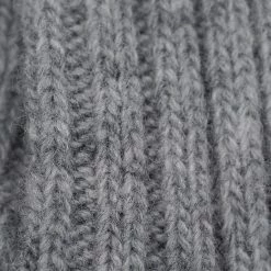 Nishiguchi Kutsushita Wool Ribbed Socks Light Grey