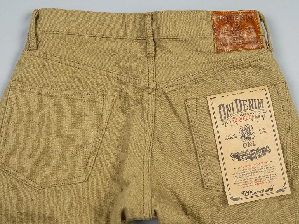 NEW ARRIVALS ONI Denim 612KHBE "Super Low Tension Khaki-Beige" 12oz Relaxed Tapered Jeans 14 NEW ARRIVALS ONI Denim 612KHBE "Super Low Tension Khaki-Beige" 12oz Relaxed Tapered Jeans