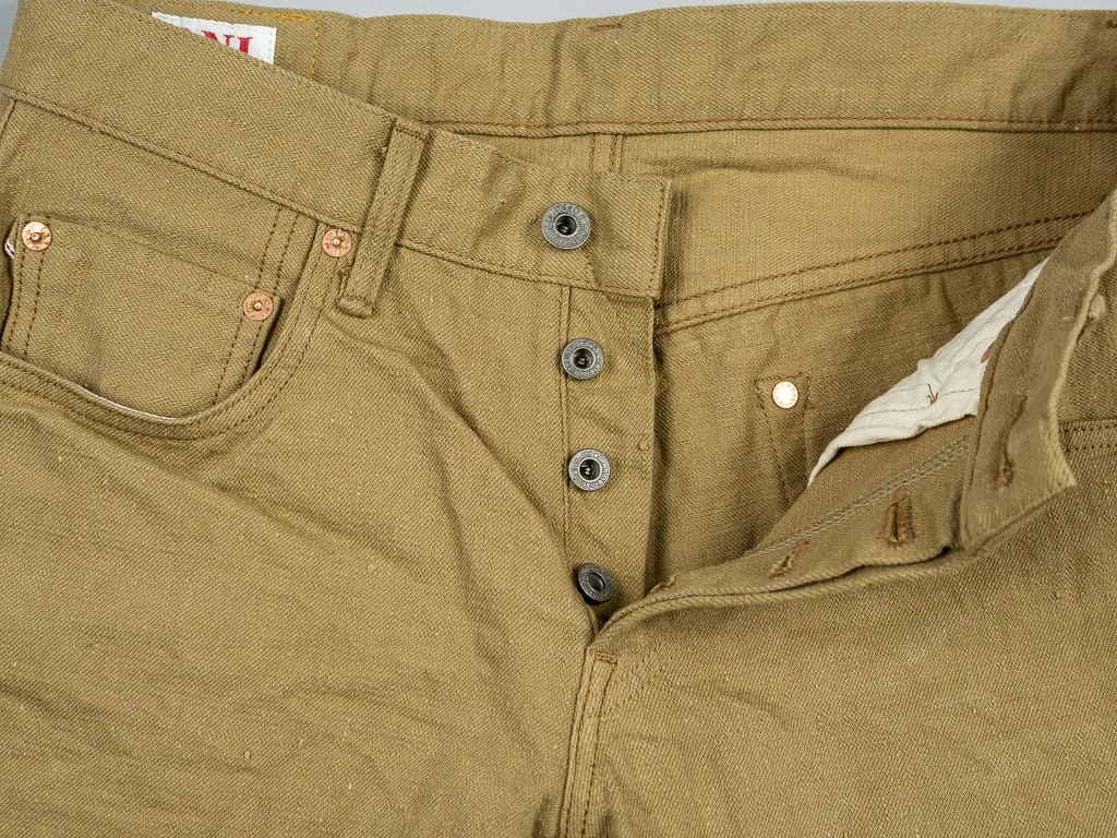 NEW ARRIVALS ONI Denim 612KHBE "Super Low Tension Khaki-Beige" 12oz Relaxed Tapered Jeans 13 NEW ARRIVALS ONI Denim 612KHBE "Super Low Tension Khaki-Beige" 12oz Relaxed Tapered Jeans