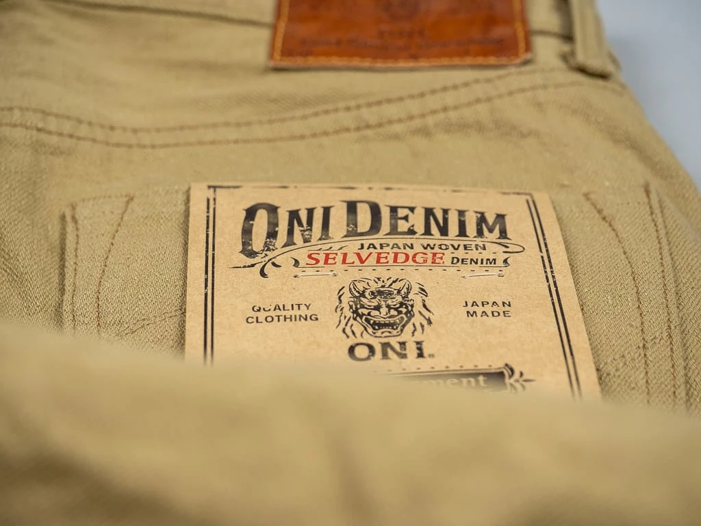 NEW ARRIVALS ONI Denim 612KHBE "Super Low Tension Khaki-Beige" 12oz Relaxed Tapered Jeans 36 NEW ARRIVALS ONI Denim 612KHBE "Super Low Tension Khaki-Beige" 12oz Relaxed Tapered Jeans
