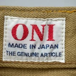 NEW ARRIVALS ONI Denim 612KHBE "Super Low Tension Khaki-Beige" 12oz Relaxed Tapered Jeans 58 NEW ARRIVALS ONI Denim 612KHBE
