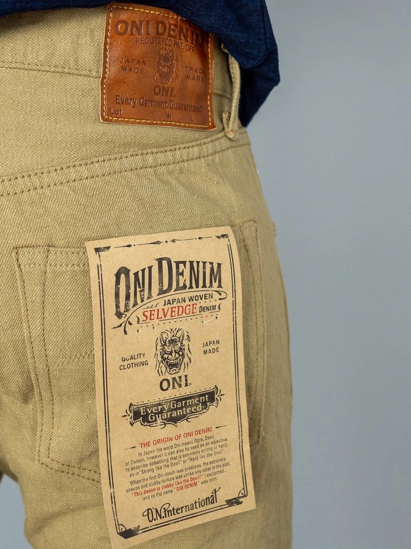 NEW ARRIVALS ONI Denim 612KHBE "Super Low Tension Khaki-Beige" 12oz Relaxed Tapered Jeans 7 NEW ARRIVALS ONI Denim 612KHBE "Super Low Tension Khaki-Beige" 12oz Relaxed Tapered Jeans
