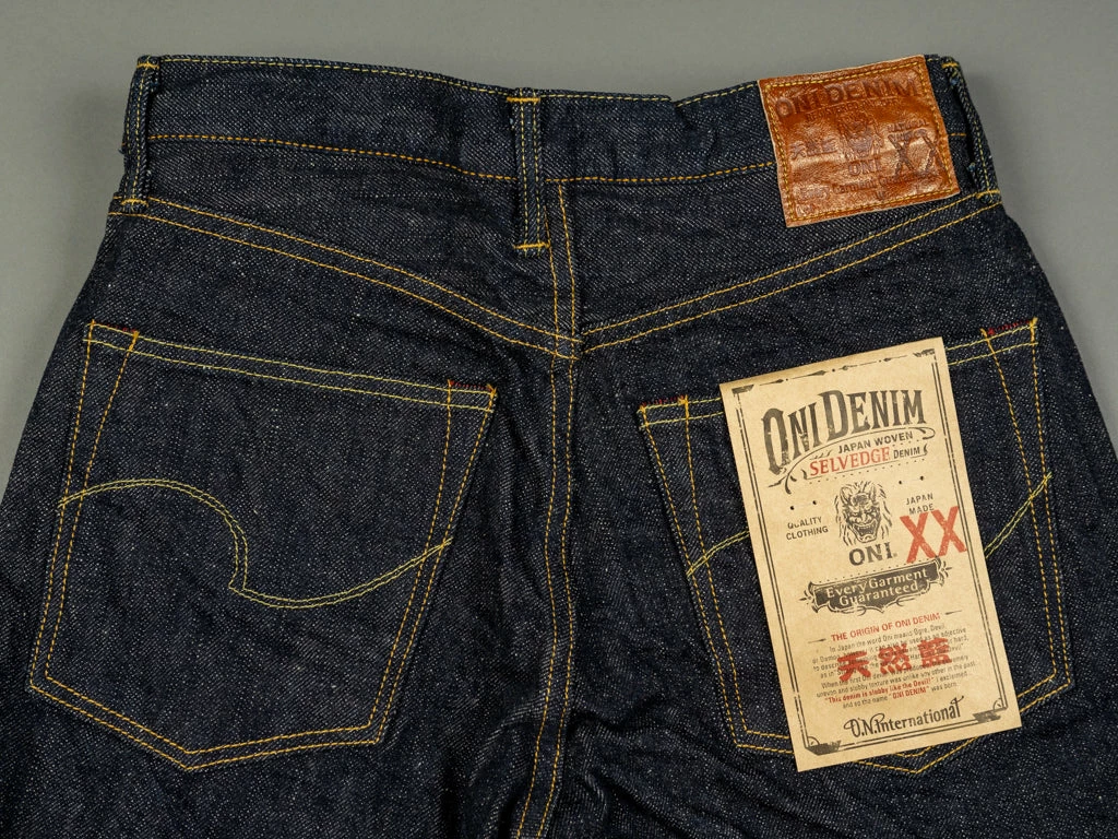 ONI Denim 022NIXX "Natural Indigo XX Denim" 16oz Wide Straight Jeans 14 ONI Denim 022NIXX "Natural Indigo XX Denim" 16oz Wide Straight Jeans