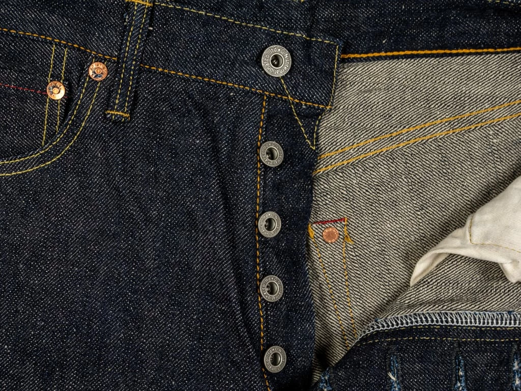 ONI Denim 022NIXX "Natural Indigo XX Denim" 16oz Wide Straight Jeans 16 ONI Denim 022NIXX "Natural Indigo XX Denim" 16oz Wide Straight Jeans