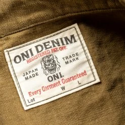 ONI Denim 03128-HOX Sulfur Heavy Oxford Coverall Brown Khaki