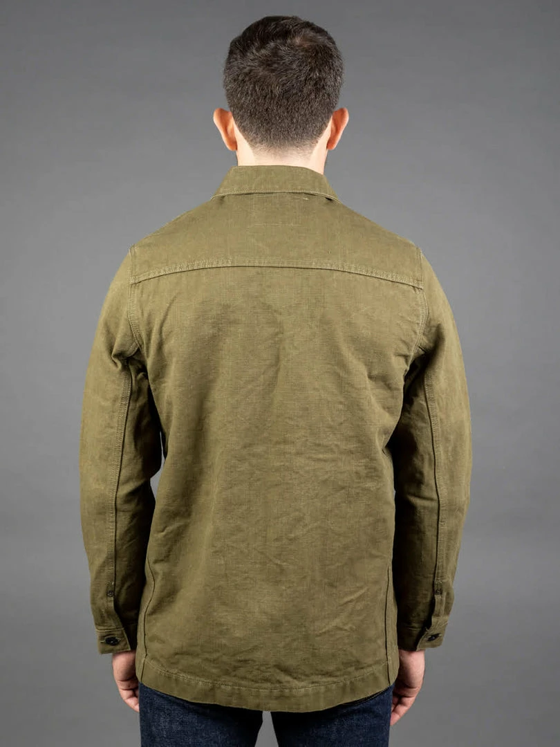 ONI Denim 03128-HOX Sulfur Heavy Oxford Coverall Olive 4 ONI Denim 03128-HOX Sulfur Heavy Oxford Coverall Olive